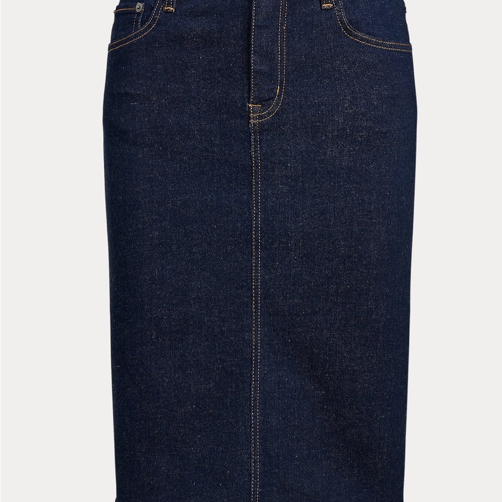 Dark Blue Denim Skirt